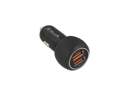 Încărcător auto Tellur FCC8 6A 36W (QC 3.0 + QC 3.0), negru 2