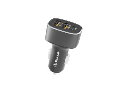 Încărcător auto Tellur FCC9, 56W, 9A (2xQC3.0 + PD20W), negru 2
