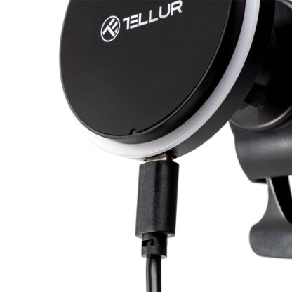 Încărcător auto wireless Tellur, compatibil MagSafe, 15W, negru 4