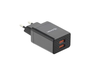 Încărcător priză Tellur Basic HC204, 2xUSB, 2.4A, negru 2