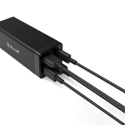 Încărcător priză Tellur PDHC2 65W (2xPD 2xQC3.0), EU,UK,US, negru 3