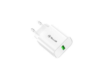 Încărcător priză Tellur USB-A QC3.0, 18W, alb 3