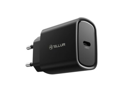 Încărcător priză ultra rapid Tellur 20W PD, USB-C, negru 3