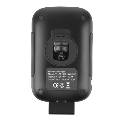 Încărcător wireless cu suport auto și senzor IR WCCM2, negru 4