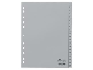 Index plastic A4 1-20 Durable