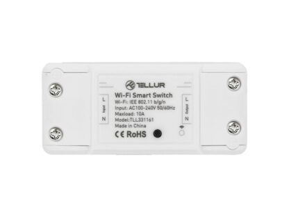 Întrerupător WiFi Tellur, de linie, 2200W, Alb 2