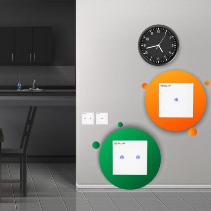 Întrerupător WiFi Tellur Smart, SS2N, 2 porturi, 1800W, 10A 6