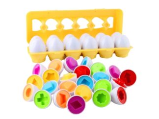 Joc Asocieri Matching eggs, Potrivește ouă cu forme geometrice