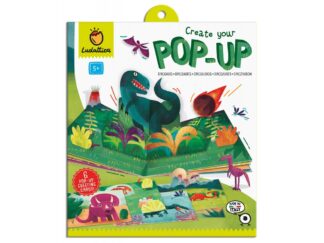 Joc creativ: Creează prima carte Pop-Up: Dinozauri, Ludattica, +5 ani