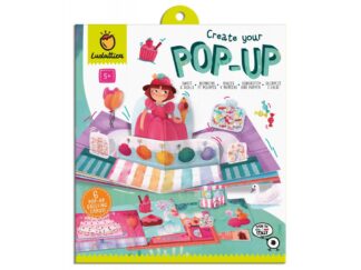Joc creativ: Creează prima carte Pop-Up: Dulciuri, Ludattica, +5 ani