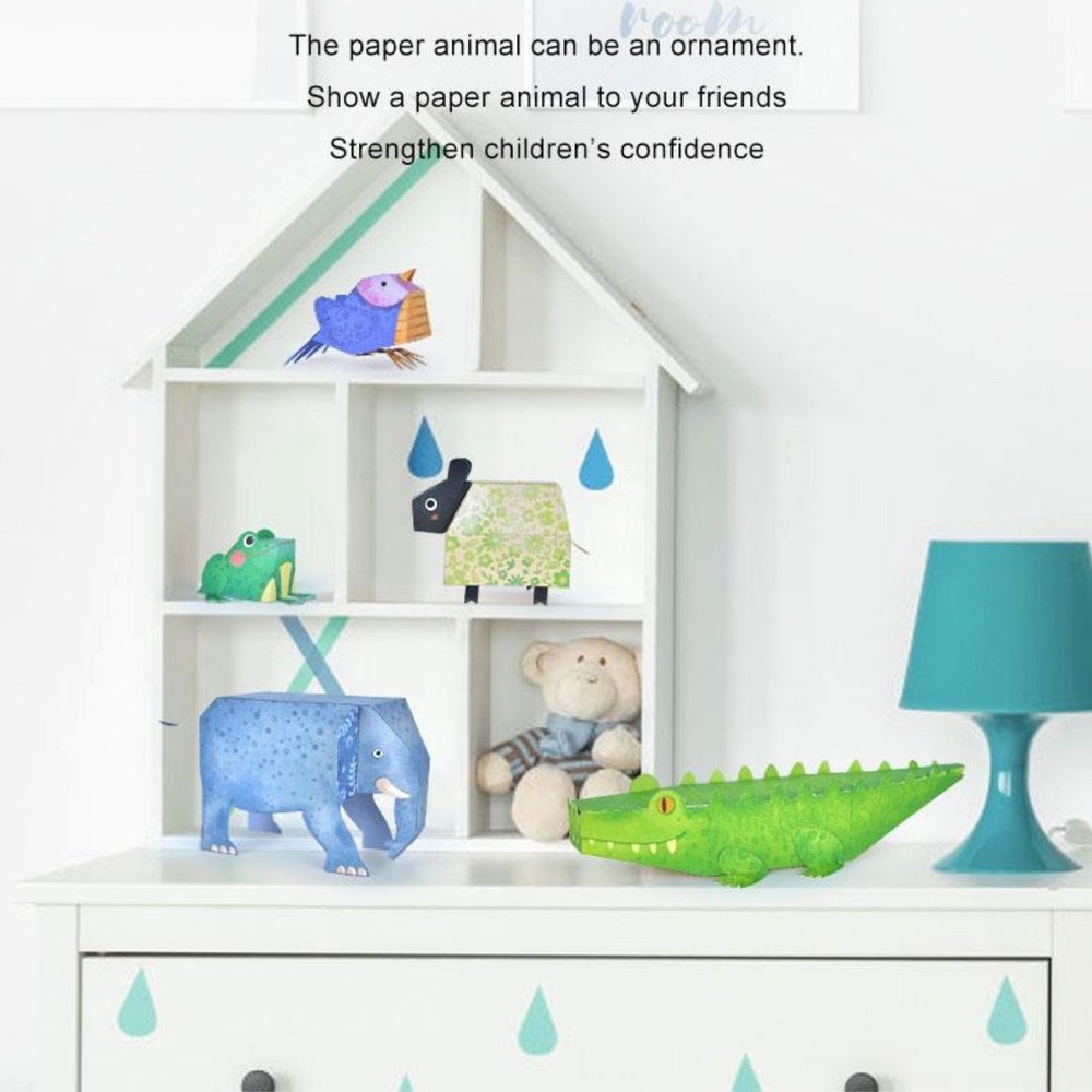 Joc creativ, tehnică Origami, animale 10