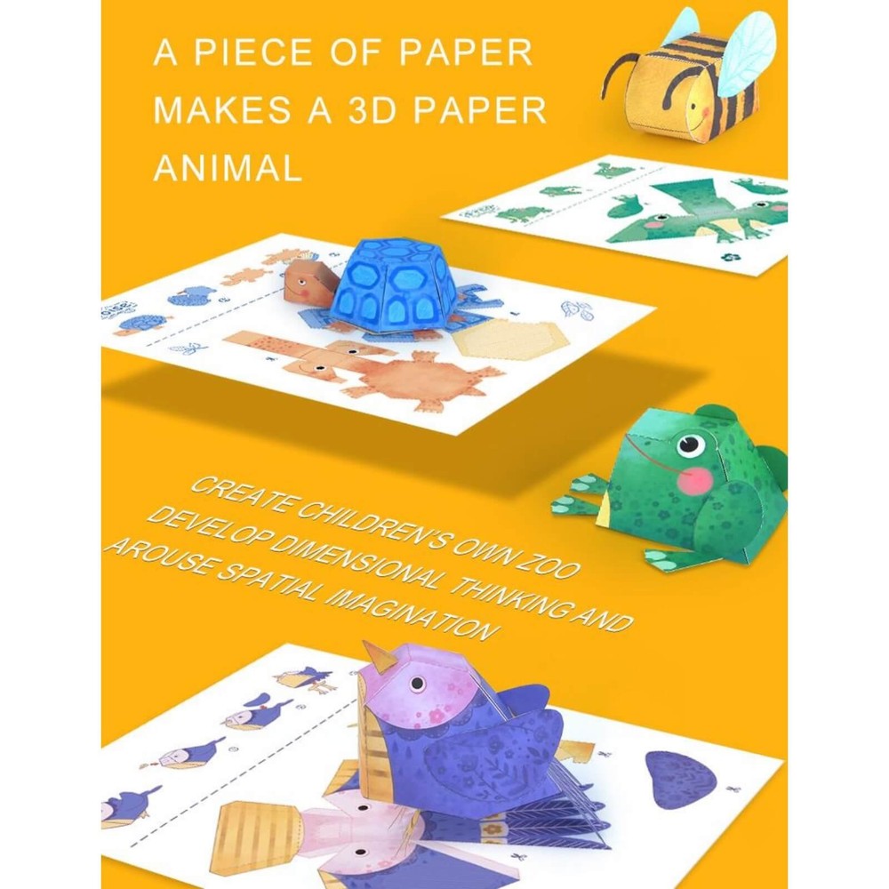 Joc creativ, tehnică Origami, animale 9