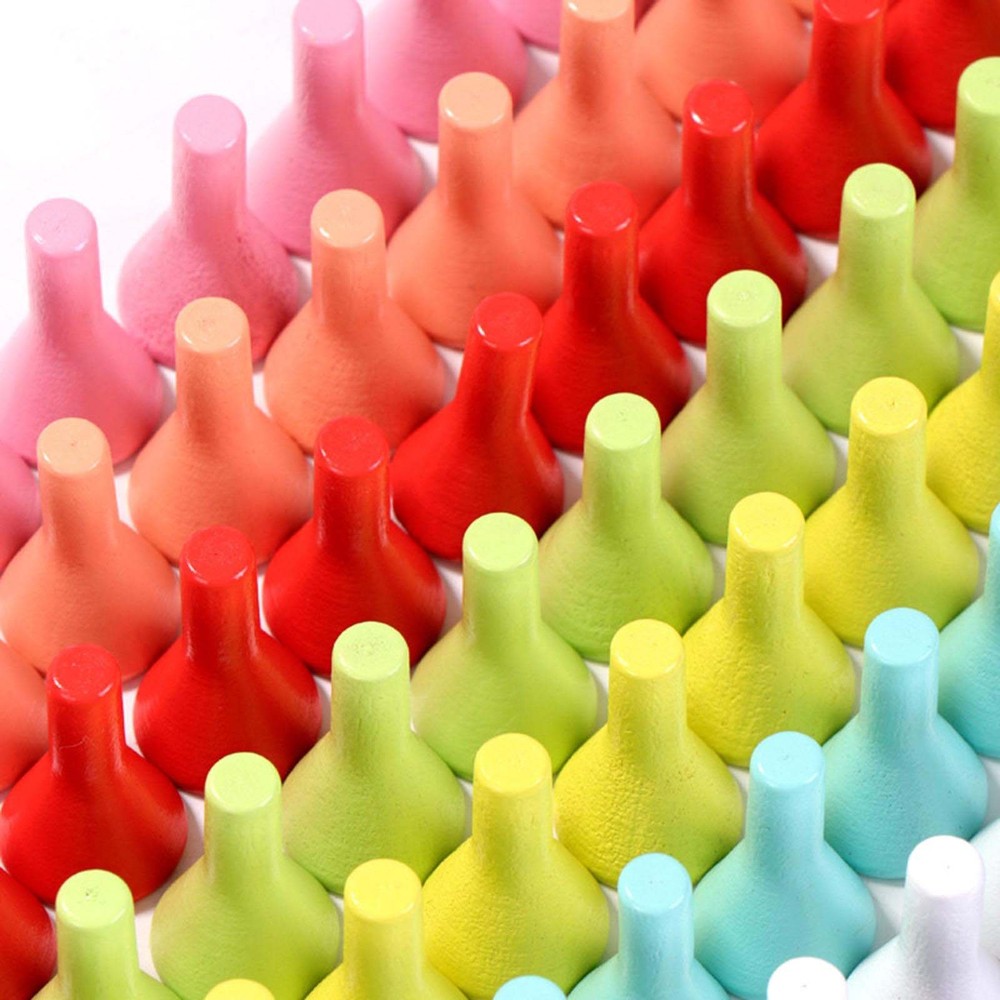 Joc de inteligență pentru copii și adulți, Mastermind, tablă de șah din lemn cu pioni colorați, 2 jucători, 146 piese, Boardgames 6