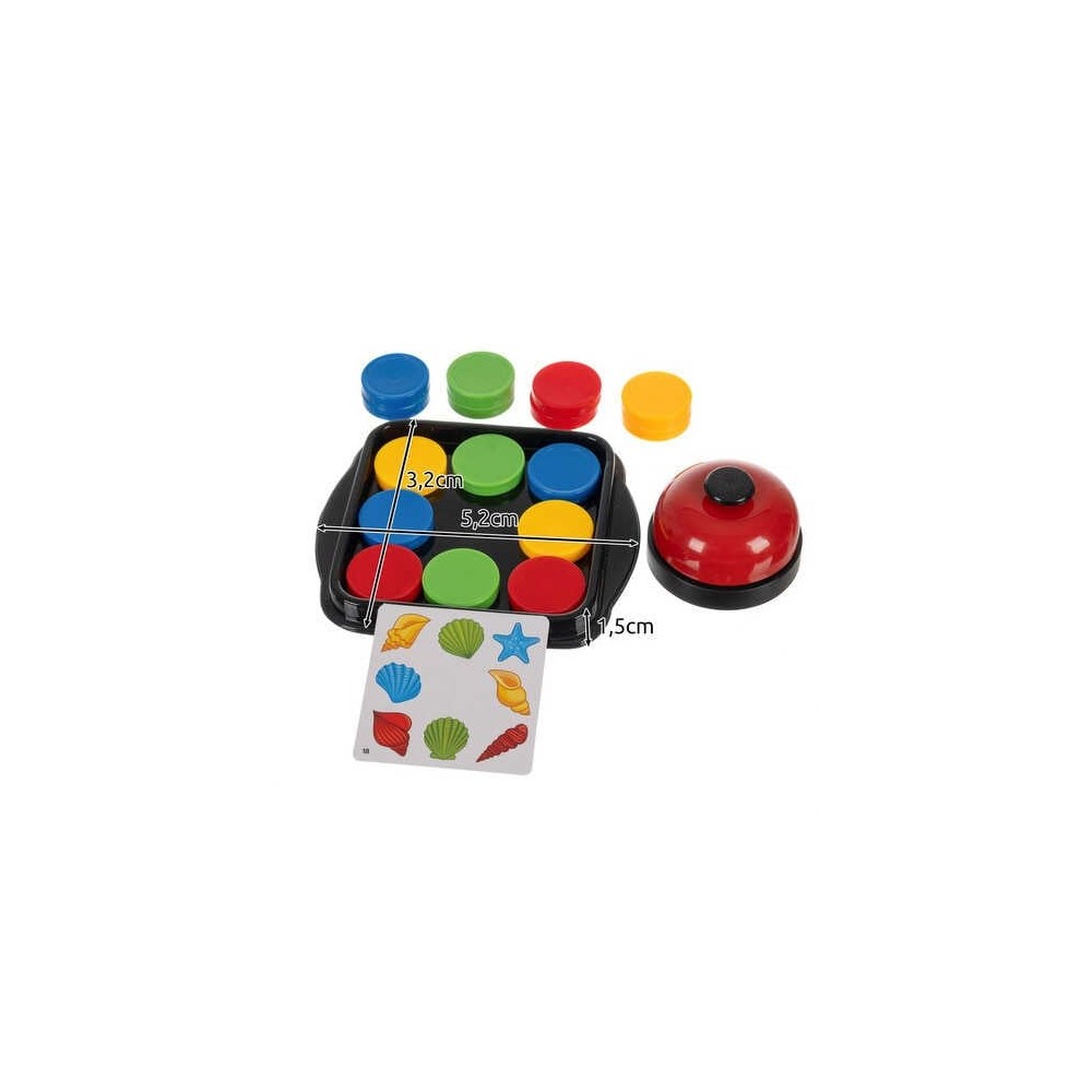 Joc de Inteligență și Gândire Logică Logic Game, cu Clopoțel, 16 Discuri și 40 Cartonașe 10