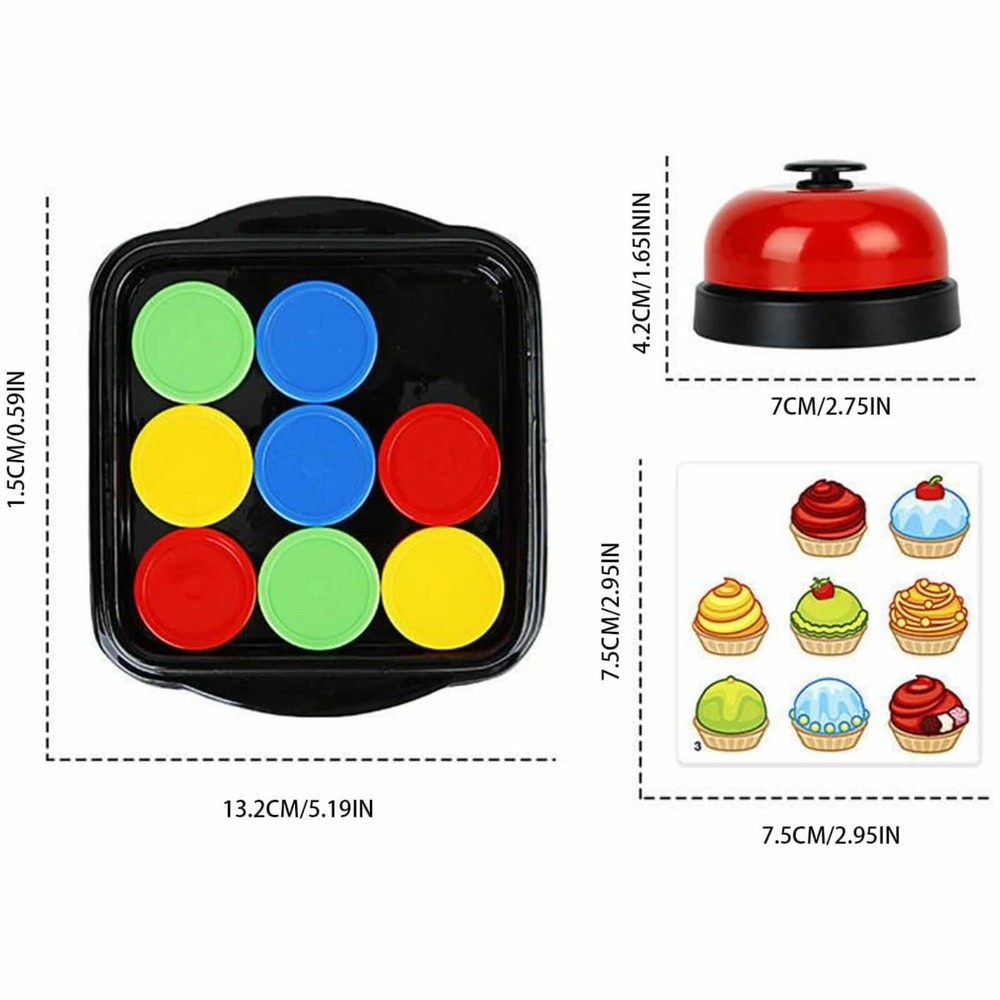 Joc de Inteligență și Gândire Logică Logic Game, cu Clopoțel, 16 Discuri și 40 Cartonașe 11