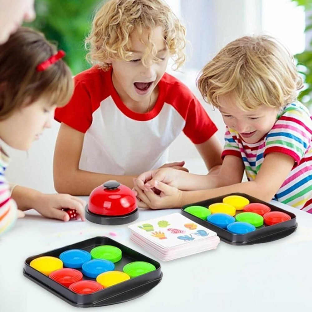 Joc de Inteligență și Gândire Logică Logic Game, cu Clopoțel, 16 Discuri și 40 Cartonașe 2