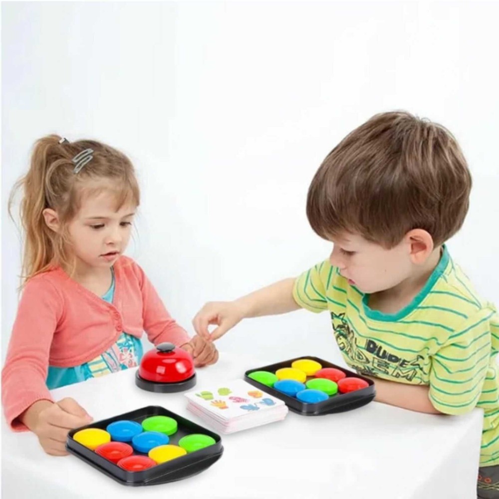 Joc de Inteligență și Gândire Logică Logic Game, cu Clopoțel, 16 Discuri și 40 Cartonașe 3