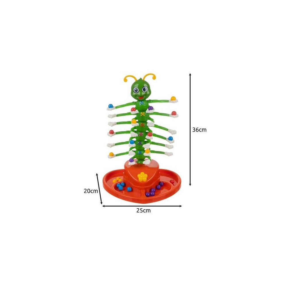 Joc de Masă Omida Dansatoare cu 36 Bile colorate, 4 Pensete, Mișcă-te și Câștigă! 9