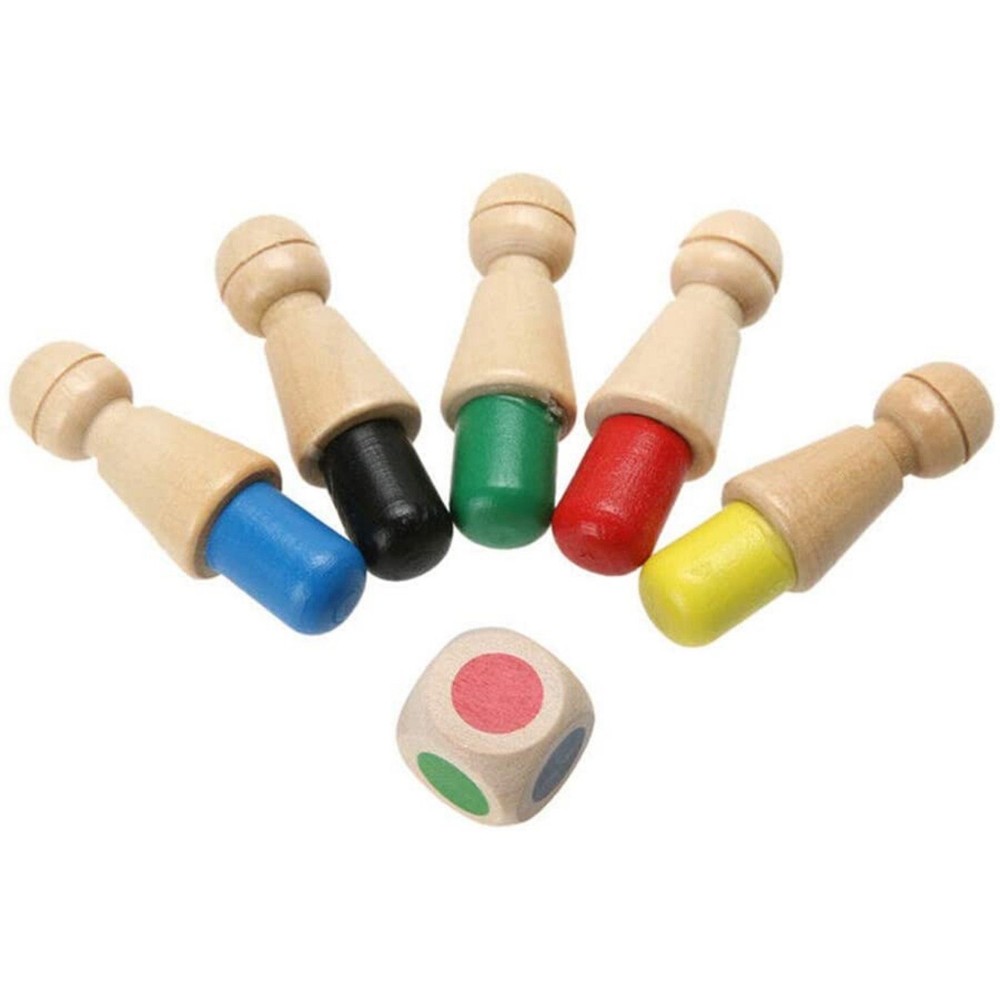 Joc de Memorie pentru Copii Memory Chess cu Pioni Colorați și Zar, 3 ani+ 7