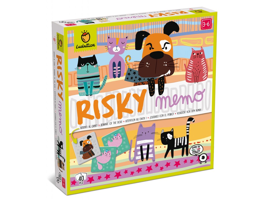 Joc de memorie risc și aventură Ferește-te de Câine, Ludattica, 3-6 ani
