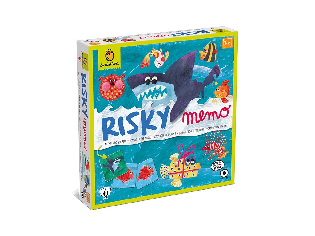 Joc de memorie risc și aventură Ferește-te de Rechin, Ludattica, 3-6 ani