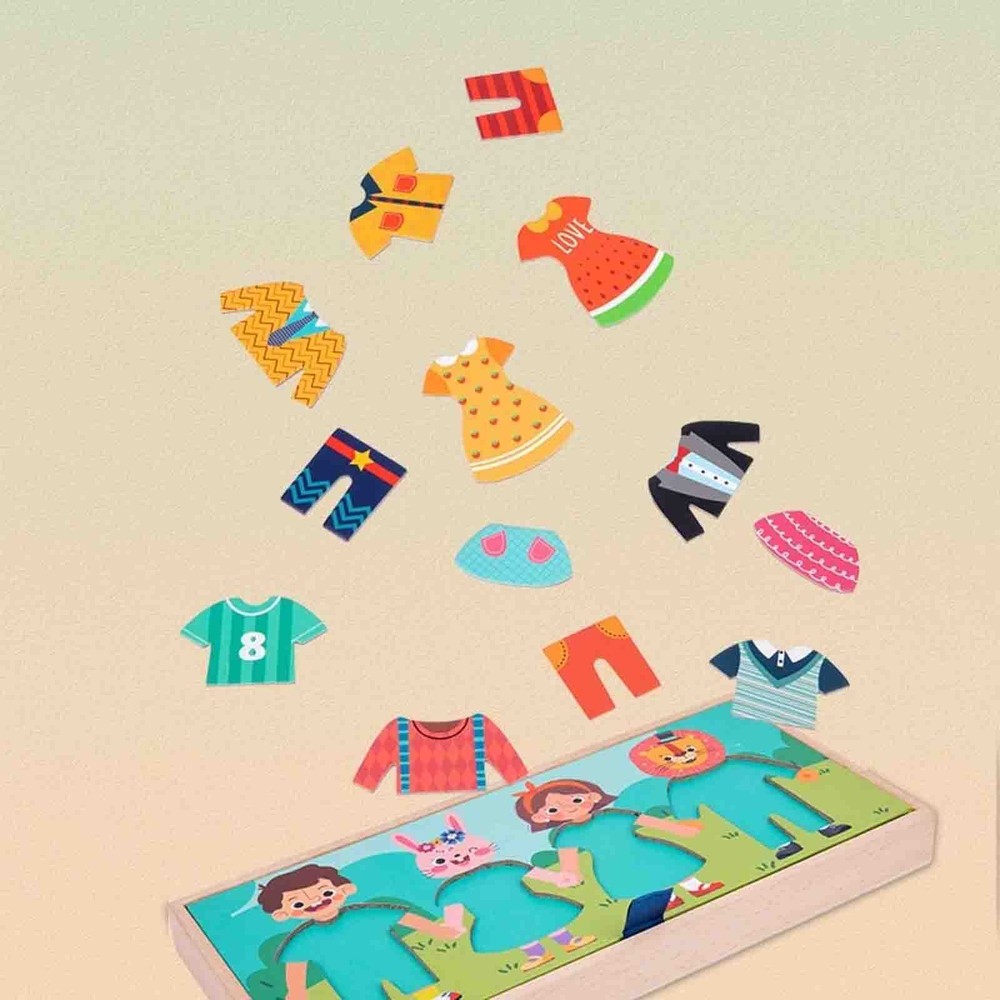 Joc de potrivire și asociere, Puzzle pentru copii, usucă hainele, Dry Clothes 3