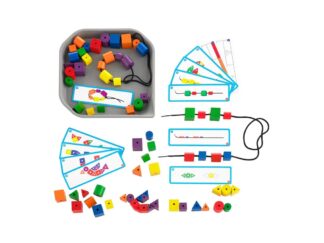 Joc educativ mărgele înșiruite, 72 bucăți