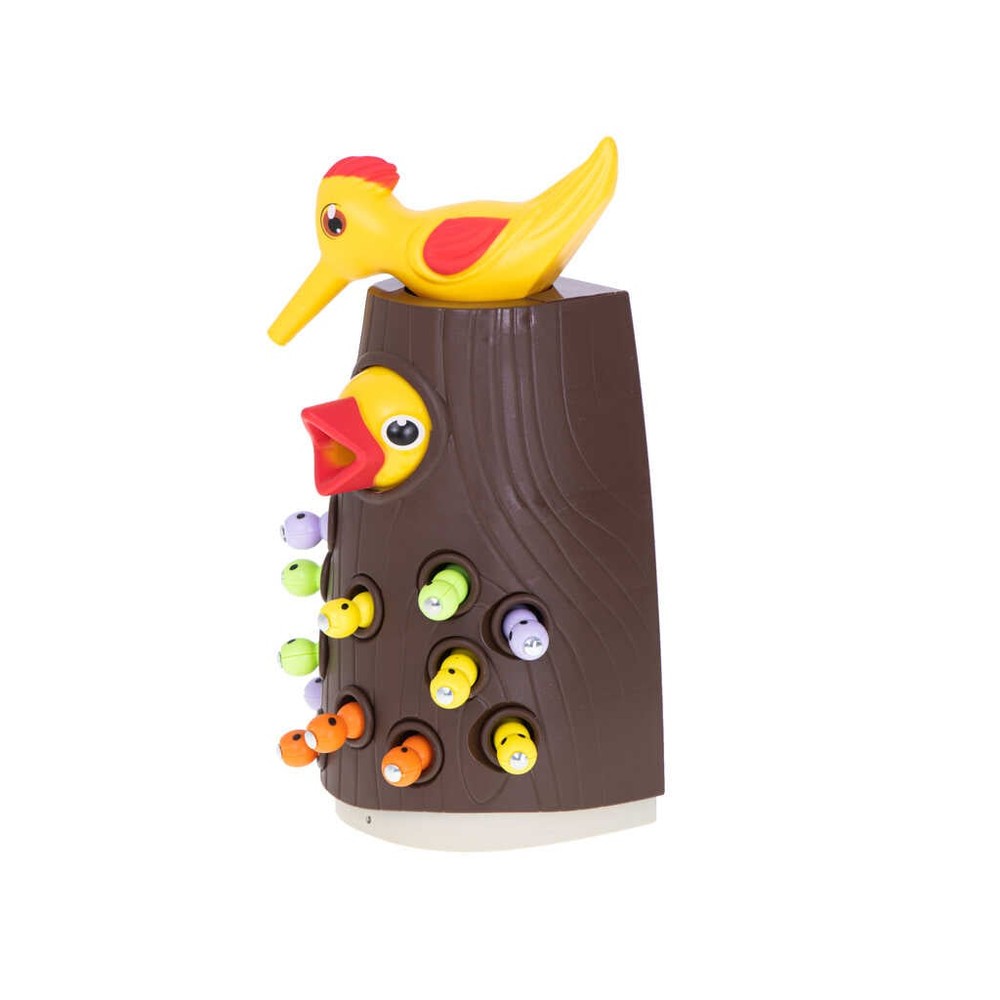 Joc Hrănește Ciocănitoarea, Magnetic, Pescuit, Prinde viermișori, Dexteritate și Îndemânare 3