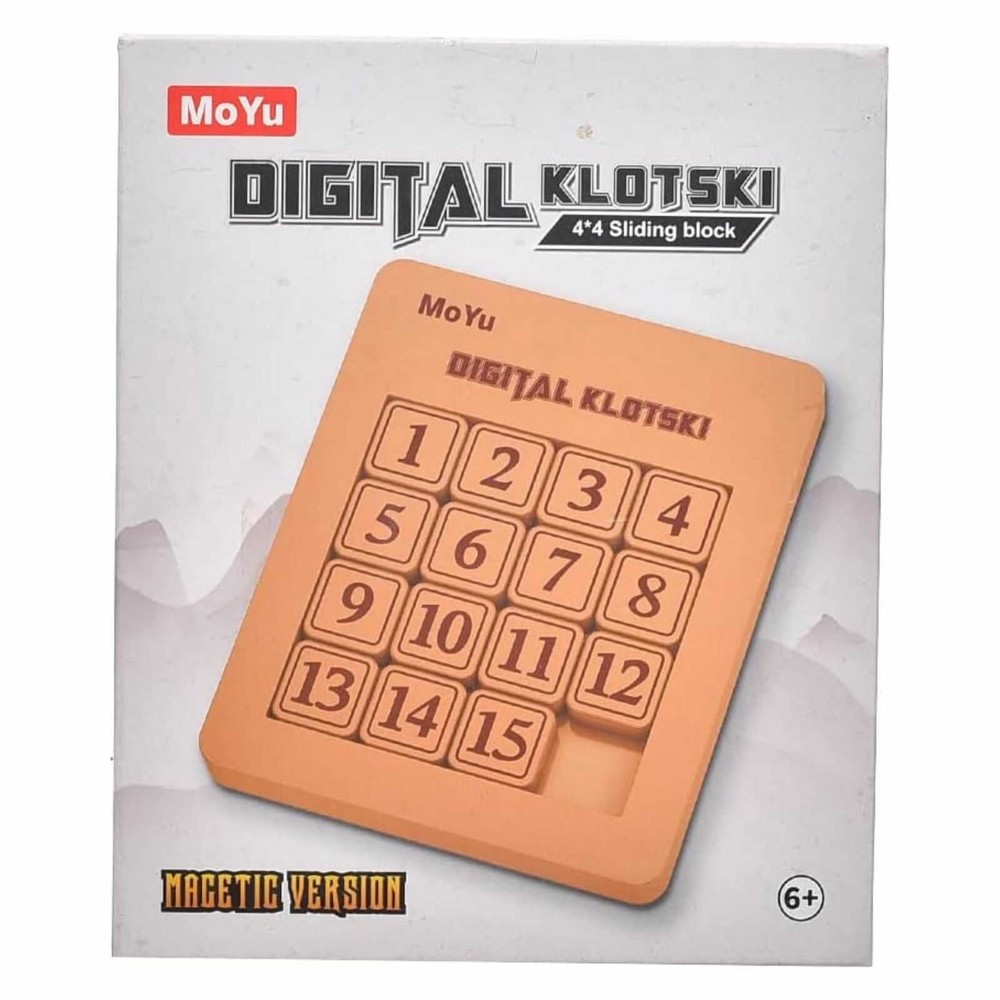 Joc Klotski inteligent, de gândire logică, 15 blocuri magnetice, IQ Slide Brain Game, 6 ani+, tip tetris puzzle, din plastic, 16 x 20 x 2 cm 4