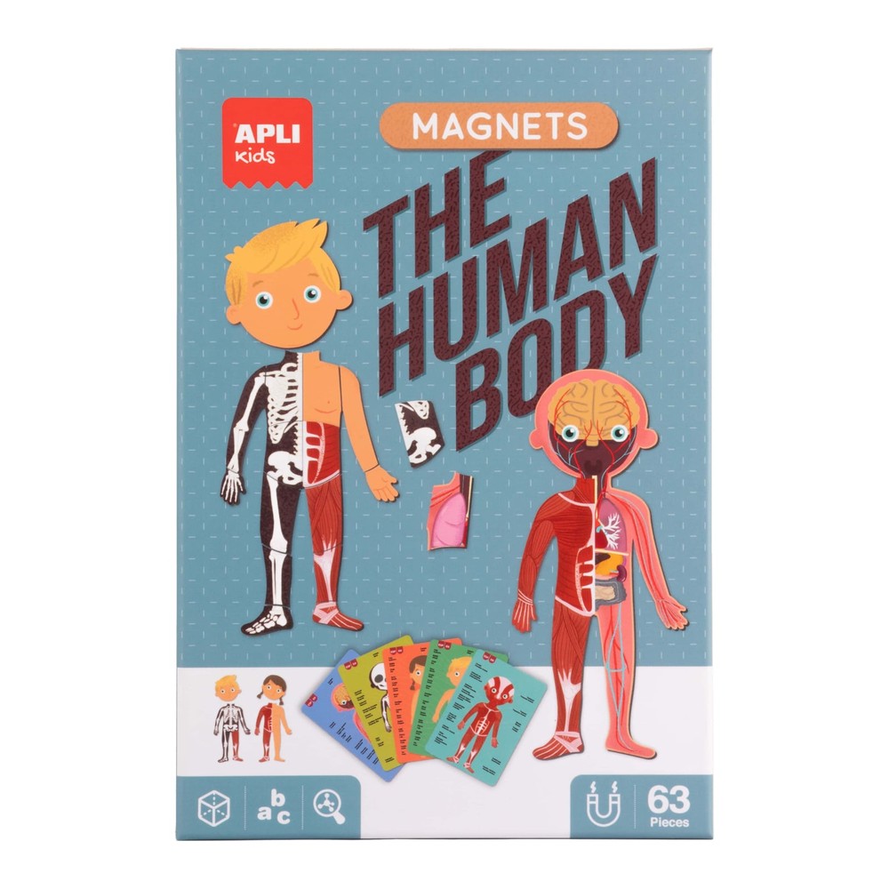 Joc magnetic Corpul Uman 5 modele diferite, 63 piese 3