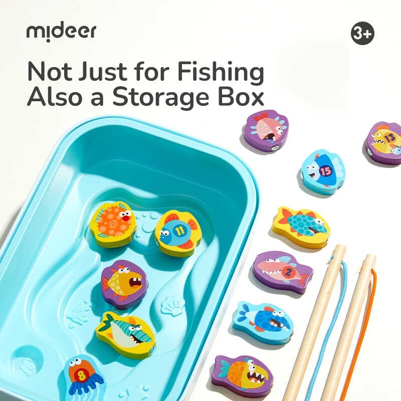 Joc magnetic de pescuit, din lemn 3