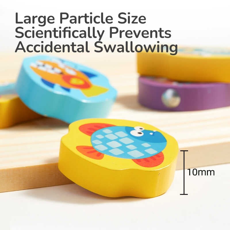 Joc magnetic de pescuit, din lemn 5