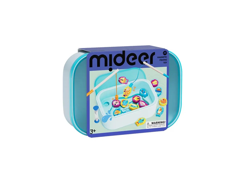 Joc magnetic de pescuit, din lemn