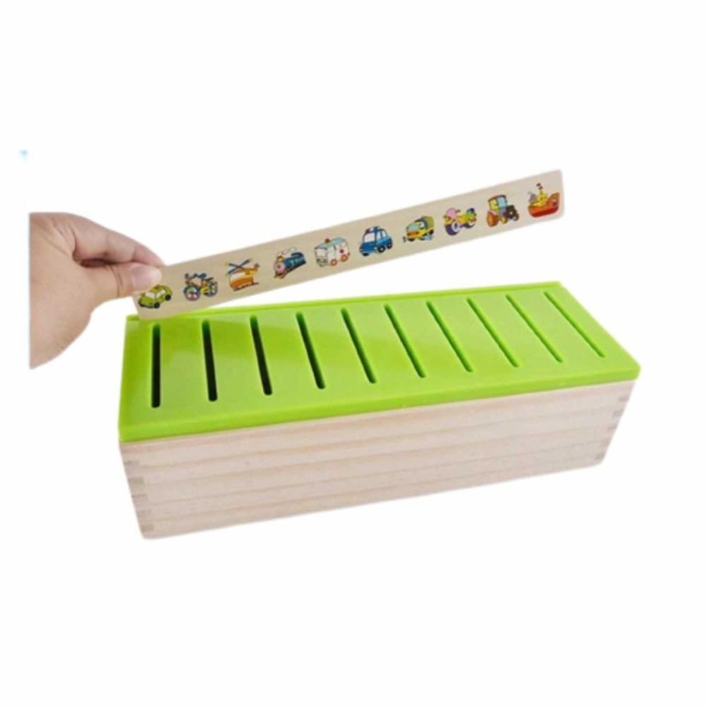 Joc Montessori de Clasificare, Sortare și Asociere Obiecte, Fructe și Animale, în limba română, 88 piese, din lemn 6