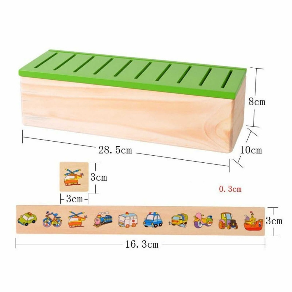 Joc Montessori de Clasificare, Sortare și Asociere Obiecte, Fructe și Animale, în limba română, 88 piese, din lemn 7