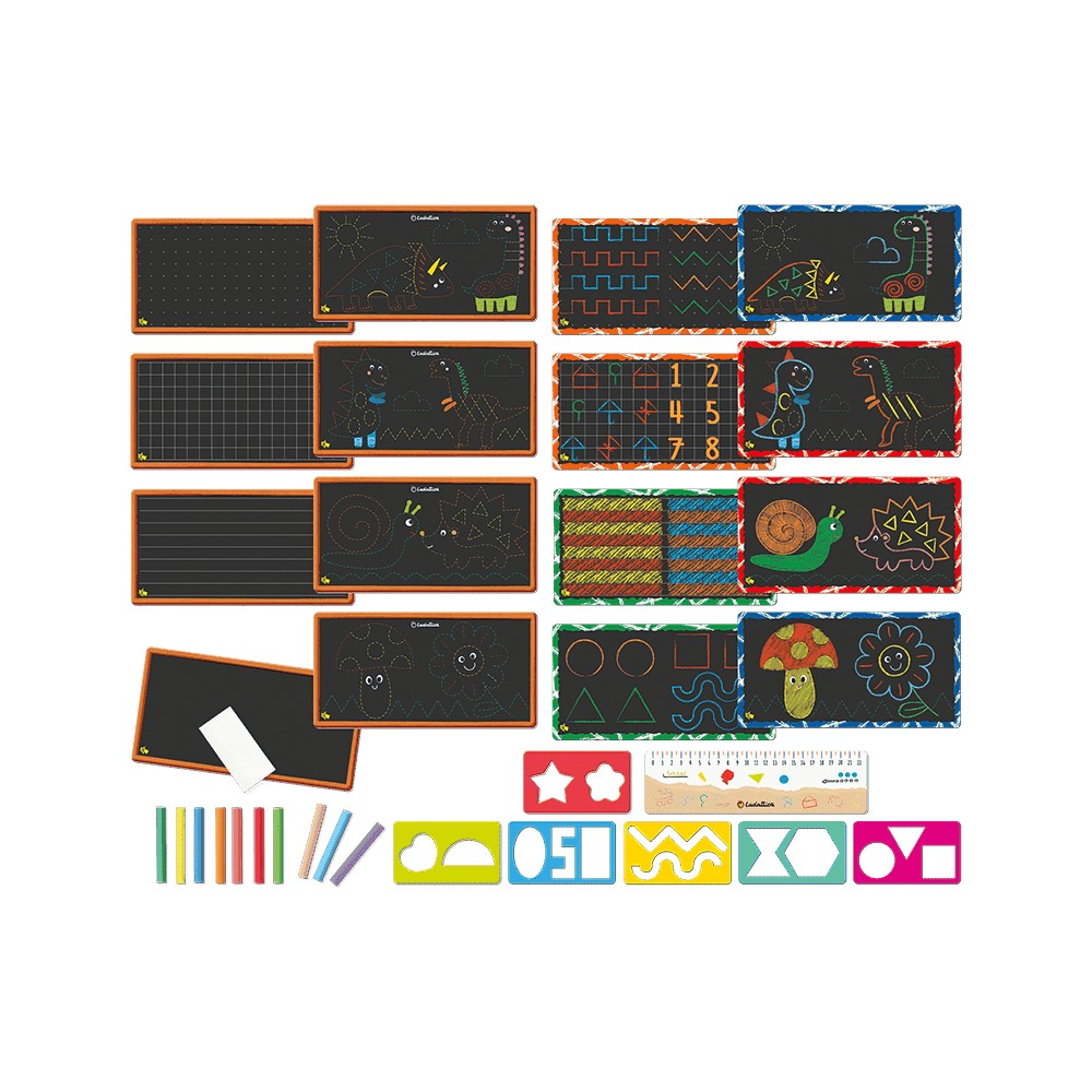 Joc Montessori tăblițe de scriere, 3-6 ani, Ludattica 2