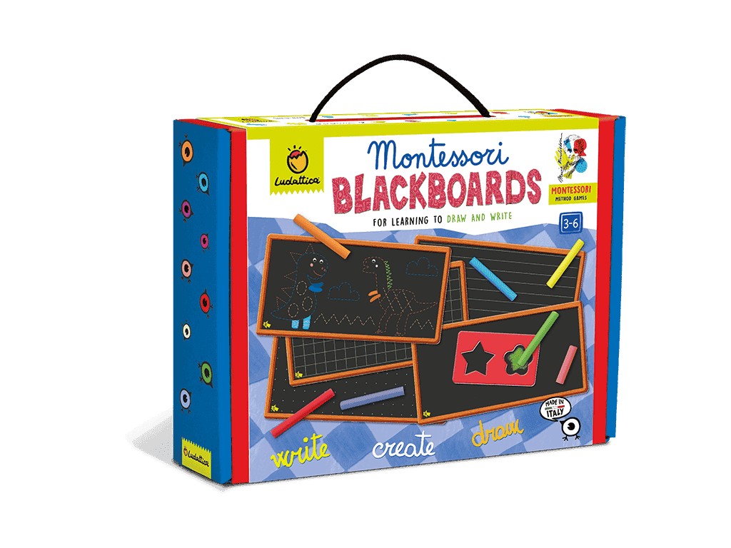 Joc Montessori tăblițe de scriere, 3-6 ani, Ludattica