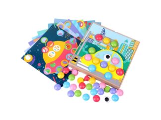 Joc Mozaic cu piese mari, creativ, din lemn, pentru copii