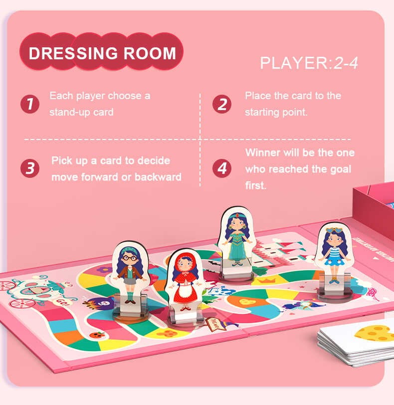 Joc Puzzle Magnetic de Artă și Asociere îmbrăcăminte, 2 în 1, puzzle magnetic și boardgame 5