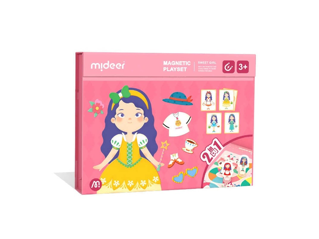 Joc Puzzle Magnetic de Artă și Asociere îmbrăcăminte, 2 în 1, puzzle magnetic și boardgame