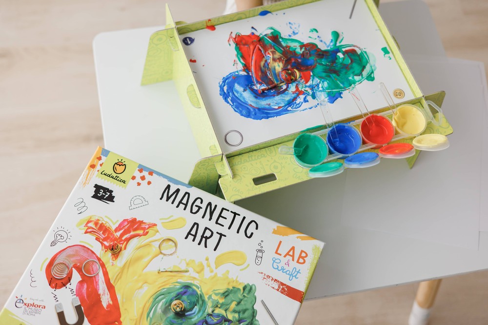 Joc STEAM Artă cu magneți, Ludattica, 3-7 ani 6