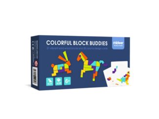 Joc Tangram Educativ din Lemn cu 21 piese