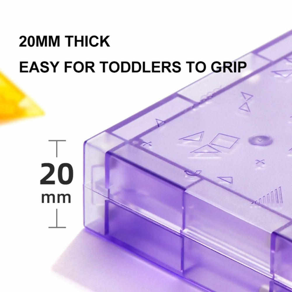 Joc Tangram Magnetic, 7 piese magnetice, clepsidră și 100 modele puzzle 7