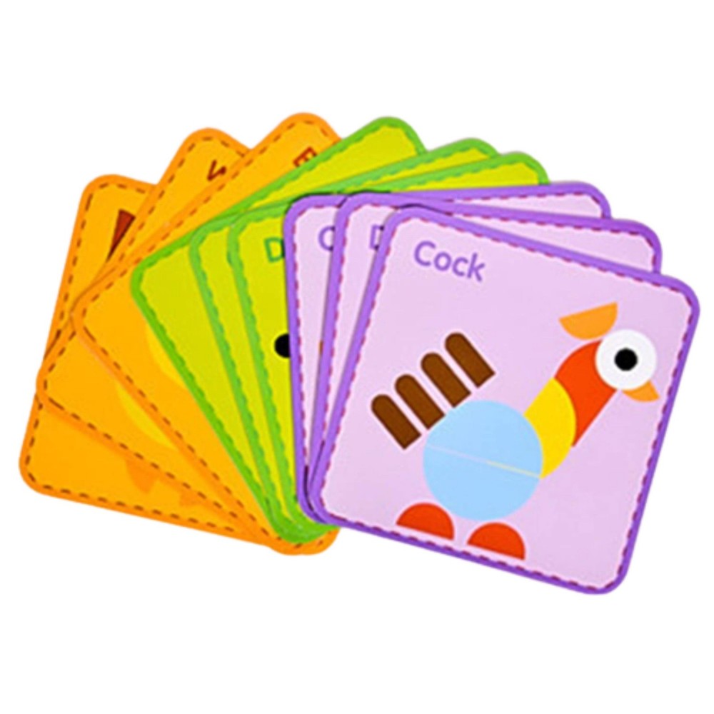 Joc Tangram Puzzle Montessori cu 39 piese 4