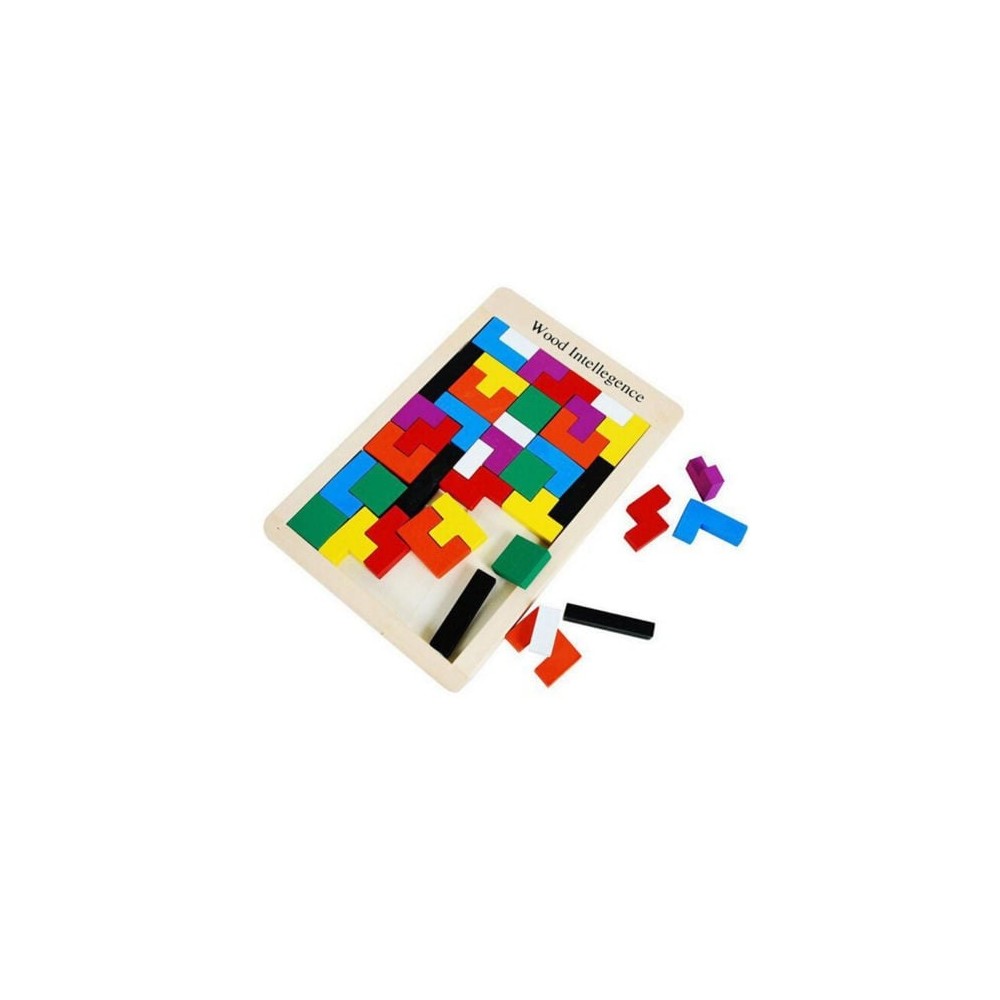 Joc Tetris din Lemn, Joc Educativ de Logică și Strategie pentru Copii 3