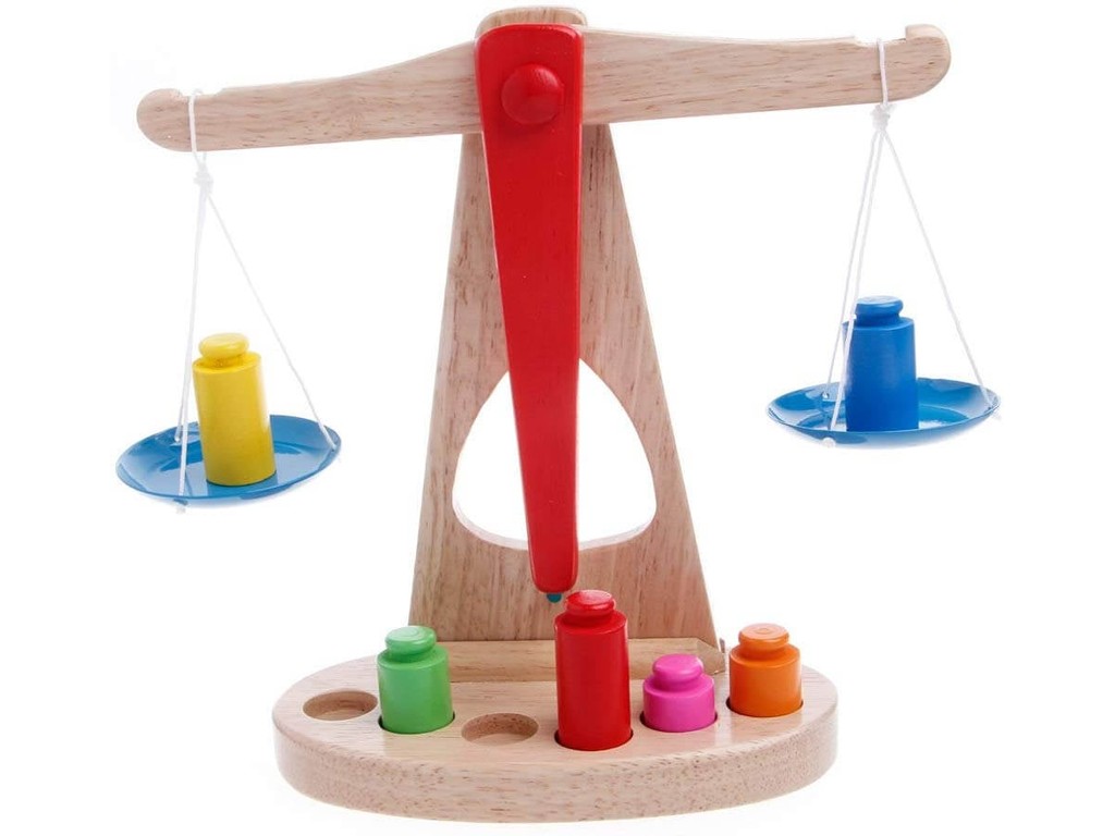 Jucărie balanță din lemn