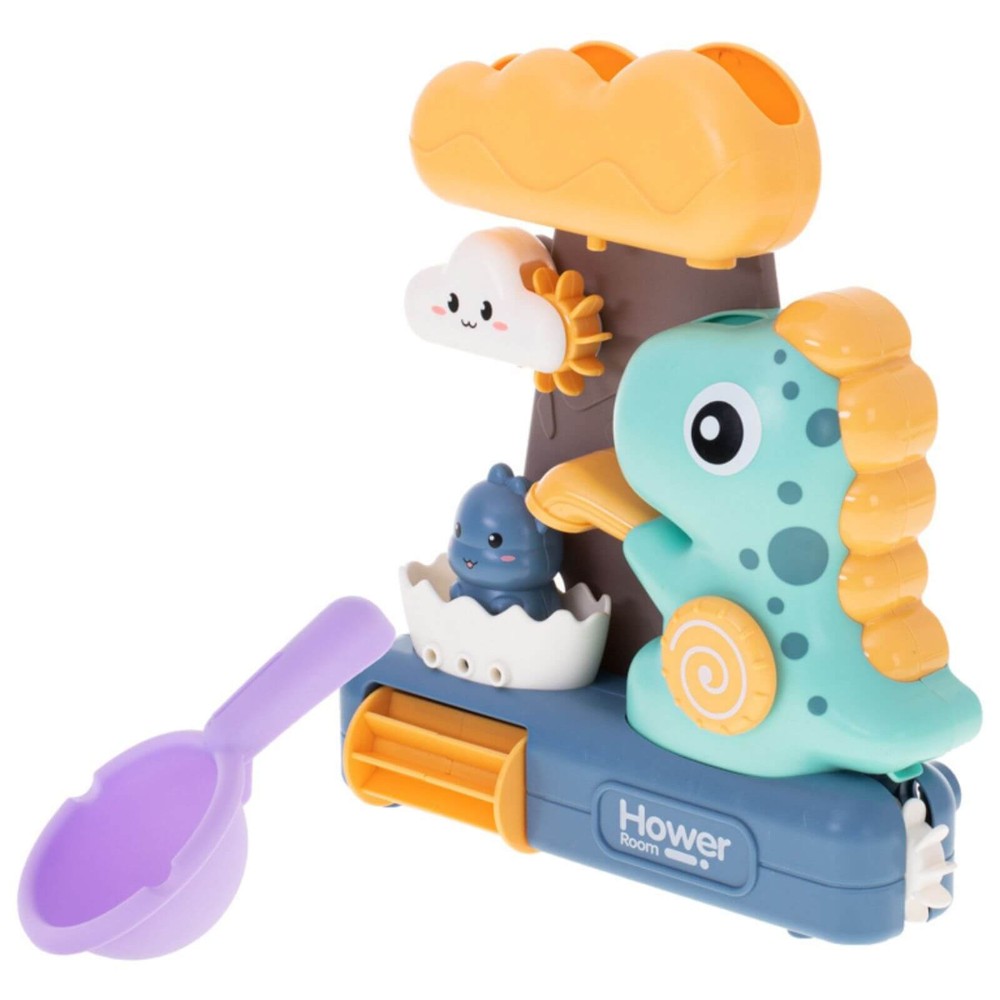 Jucărie de Baie, Dinozaur, Prindere cu Ventuze, Cascadă Apă, pentru Copii și Bebe, 23 x 20cm 10