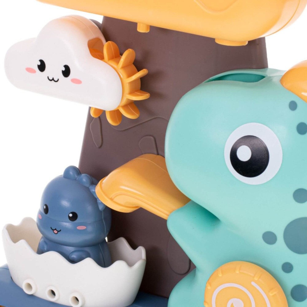 Jucărie de Baie, Dinozaur, Prindere cu Ventuze, Cascadă Apă, pentru Copii și Bebe, 23 x 20cm 9