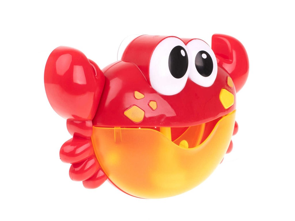Jucărie de baie pentru copii, Crab cu baloane de săpun și muzică, 15 x 23 cm