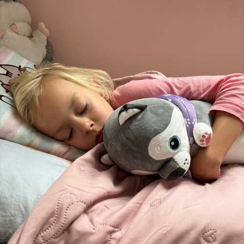 Jucărie din plus moale și catifelat, pernă lungă, 70 cm, umplutură bumbac hipoalergenic, cățeluș 2